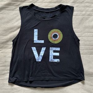 Corepower Yoga Love Cropped Tank